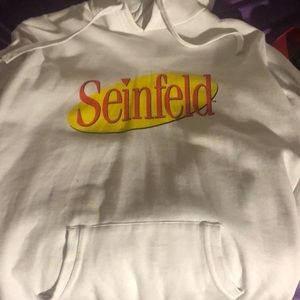 White Seinfeld hoodie